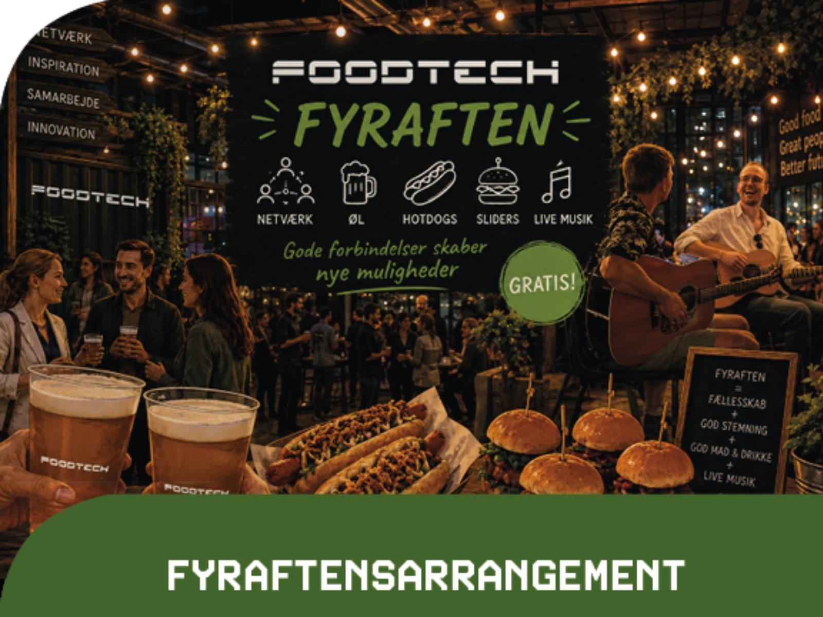 Fyraftensarrangement for udstillere under FoodTech