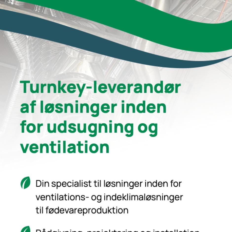 Udsugning og ventilation i fødevareindustrien