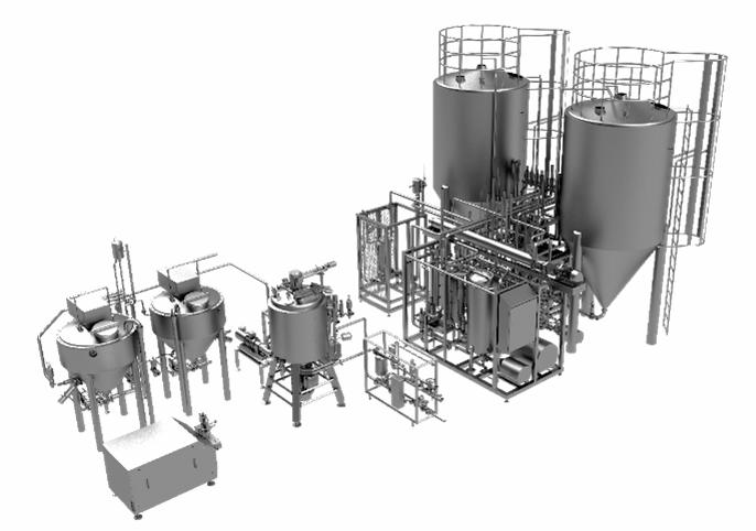 Complete and automated technological lines for the production of cream cheese